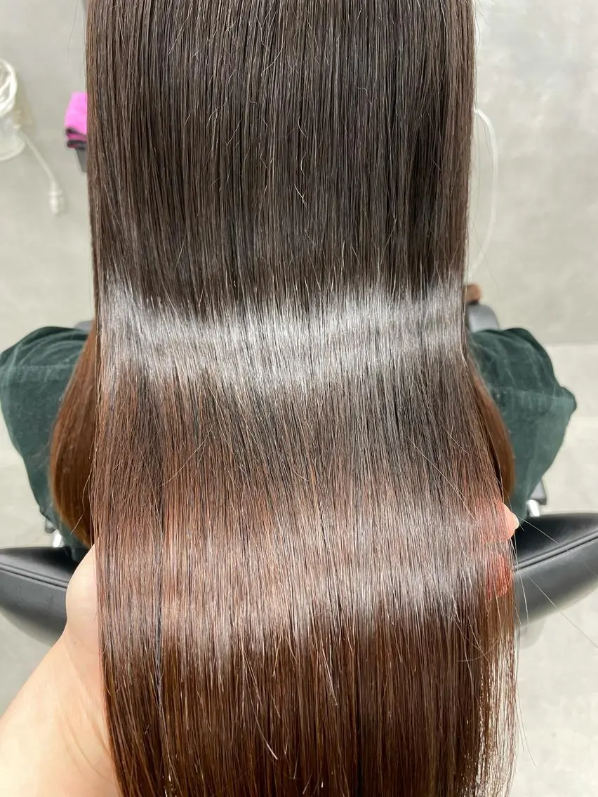 ロング トリートメント 梅雨対策すぐ巻ける ☔️縮毛矯正勝倉　麗のヘアスタイル