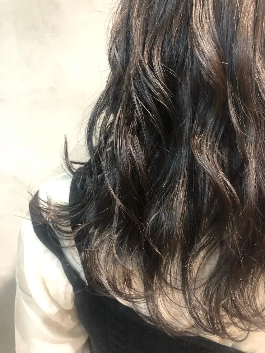 セミロング カラー ヘアアレンジ ヘアカラー トリートメント ヘアセット TOKI /透明感/原宿のヘアスタイル