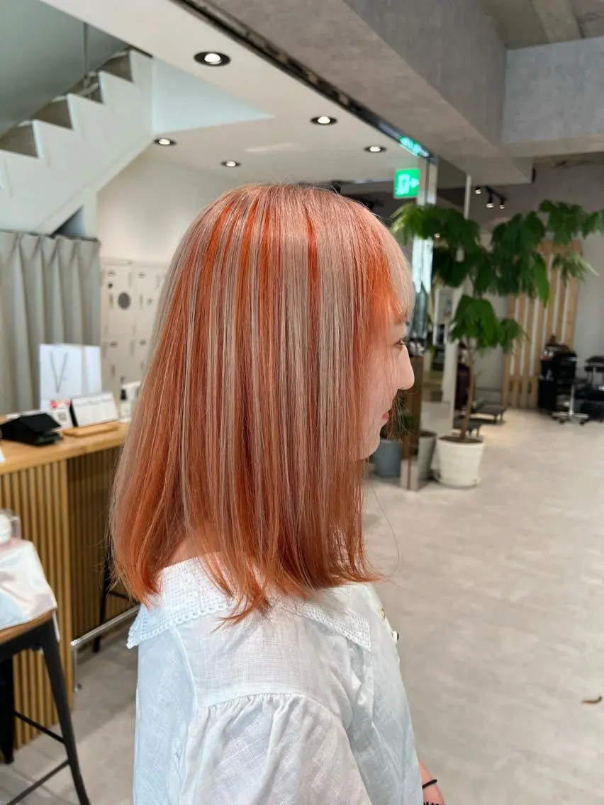 ミディアム カラー ヘアカラー トリートメント 🍀お悩み改善憧れの 美髪 小林風雅のヘアスタイル