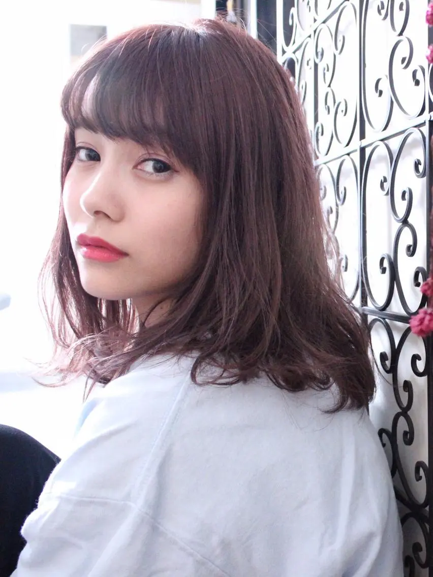 ミディアム カラー パーマ ooit 【オーイット】のヘアスタイル
