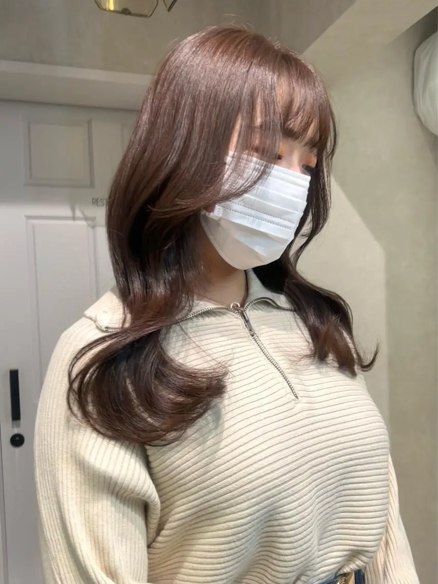 ロング カラー カット ヘアカラー サトウミノリ韓国ヘア 韓国メンズヘアのヘアスタイル