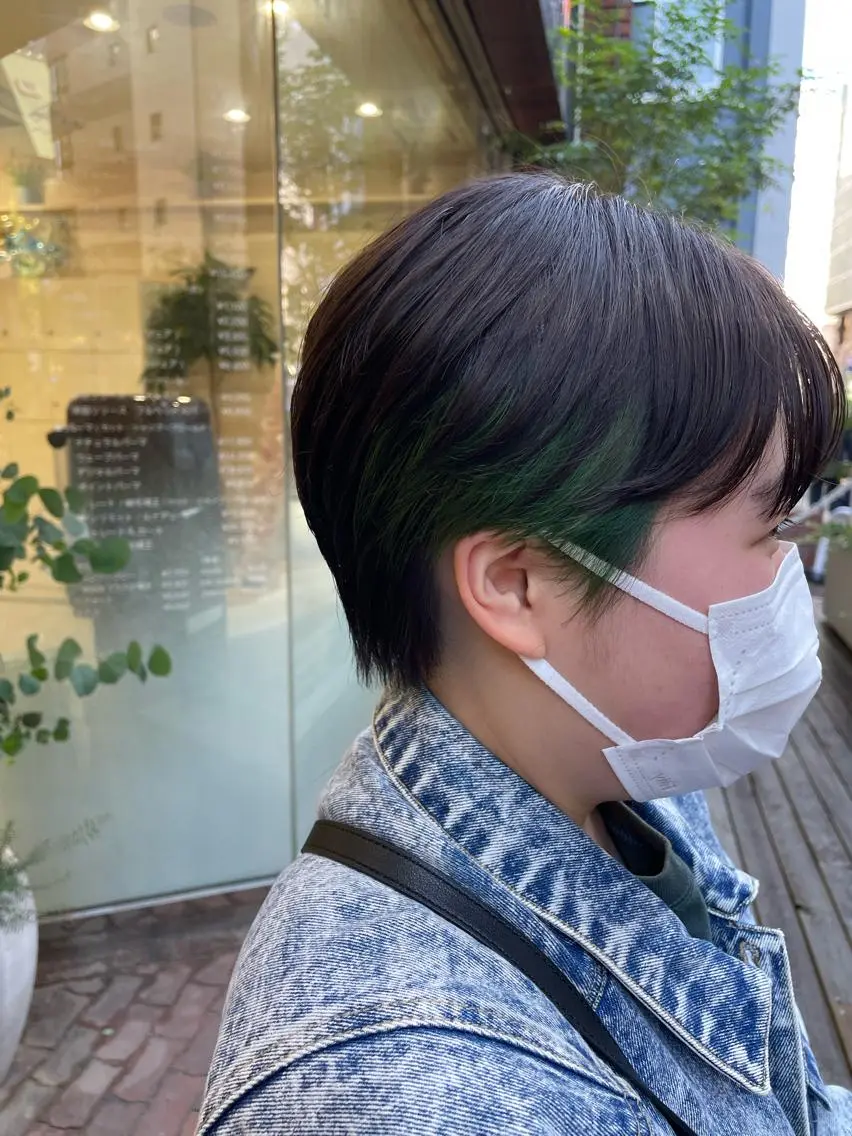 ショート カラー ショートボブ ハンサムショート インナーカラー ボブ ショートヘア ヘアカラー 田野倉NEXT店 美髪ニストのヘアスタイル