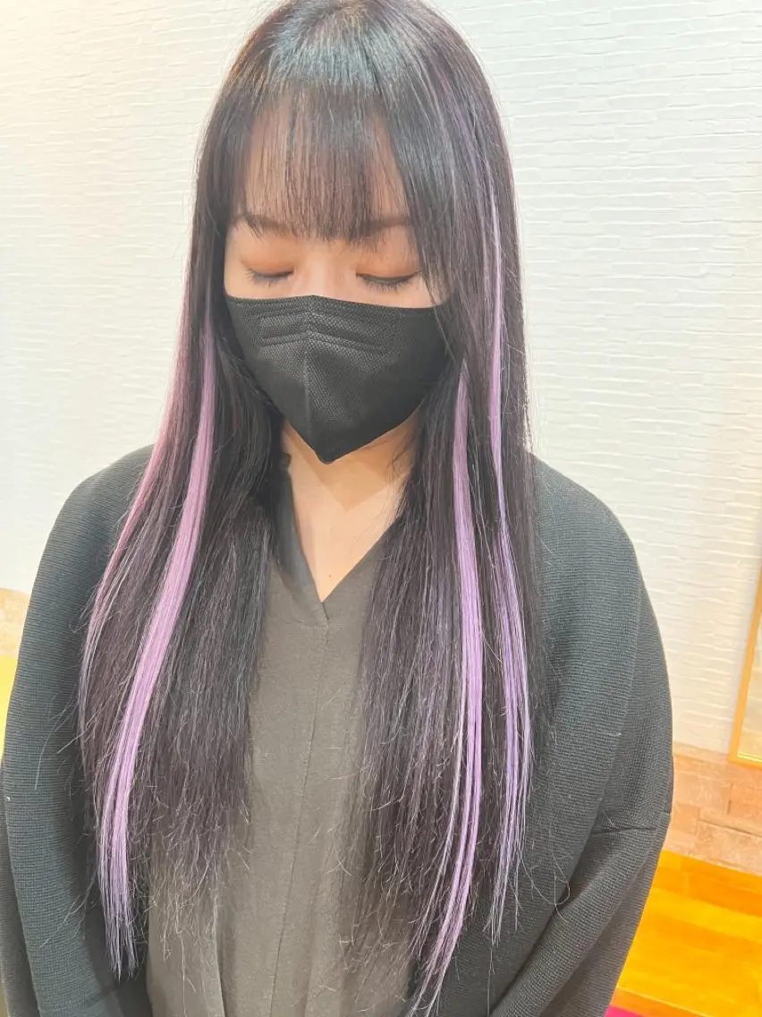 ロング カラー エクステ ヘアカラー&縮毛矯正 STAR☆RIVERのヘアスタイル