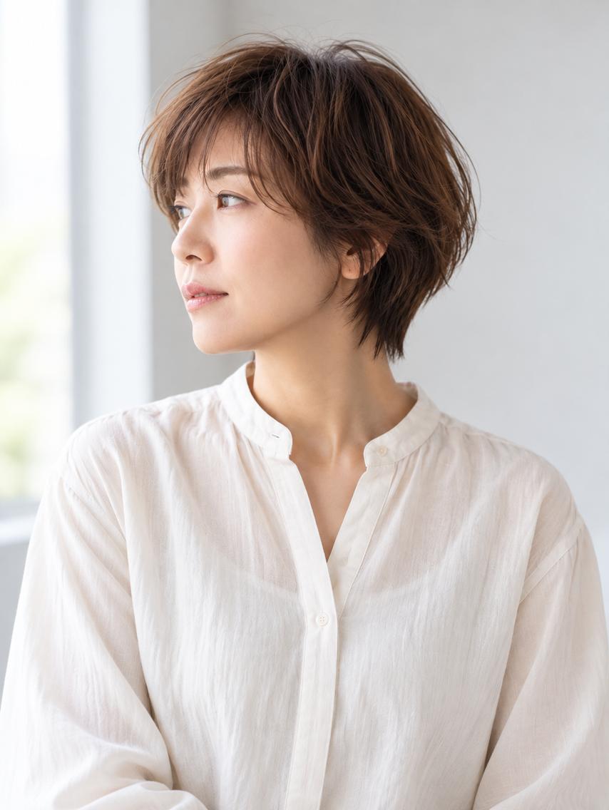 ショート カラー カット ヘアカラー トリートメント nao*c北大和店 スタイリスト担当のヘアスタイル