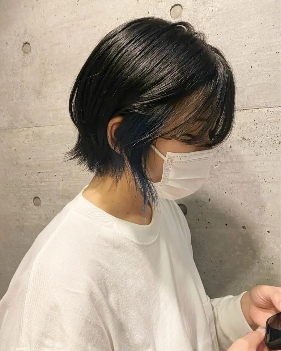 ショート カラー ブリーチ 後藤紗英/髪質改善 /オリーブベージュのヘアスタイル