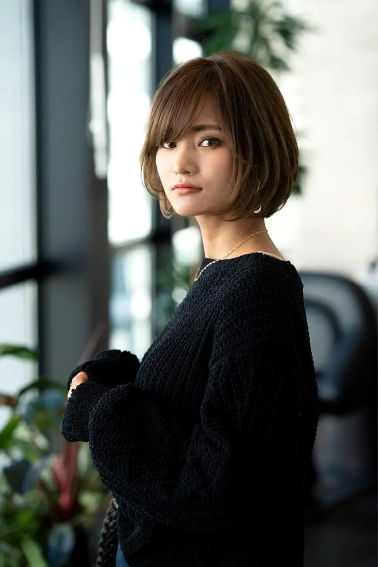 ミディアム カラー カット ヘアカラー トリートメント 🉐レイヤー/塩見 弘樹🉐渋谷のヘアスタイル