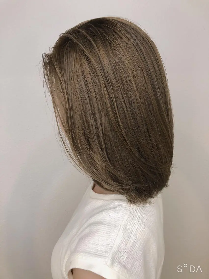 ミディアム ヘアカラー Rubik難波樽本 譲二のヘアスタイル