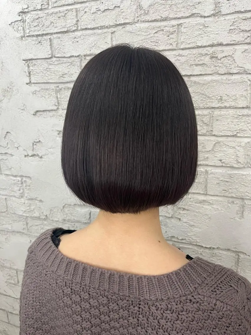 ショート カラー 🪽髪質改善縮毛矯正 🤍MIU🤍のヘアスタイル