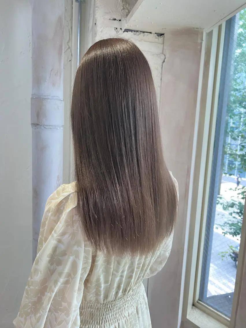 カラー ヘアカラー ✨ブリーチなしカラー ×髪質改善✨松村 潤のヘアスタイル