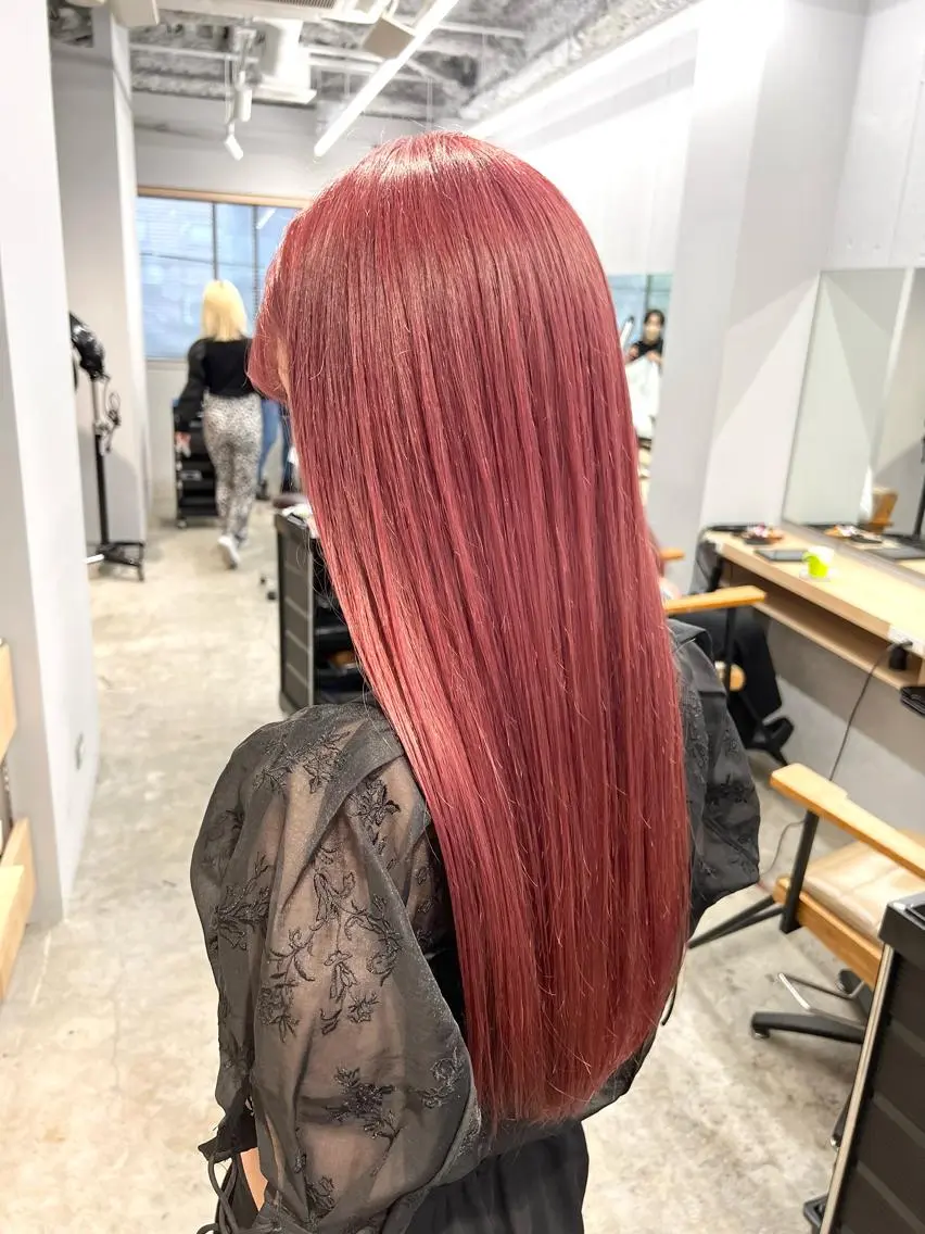 ロング カラー ピンクカラー レッドカラー 代表 YUKI ☆のヘアスタイル