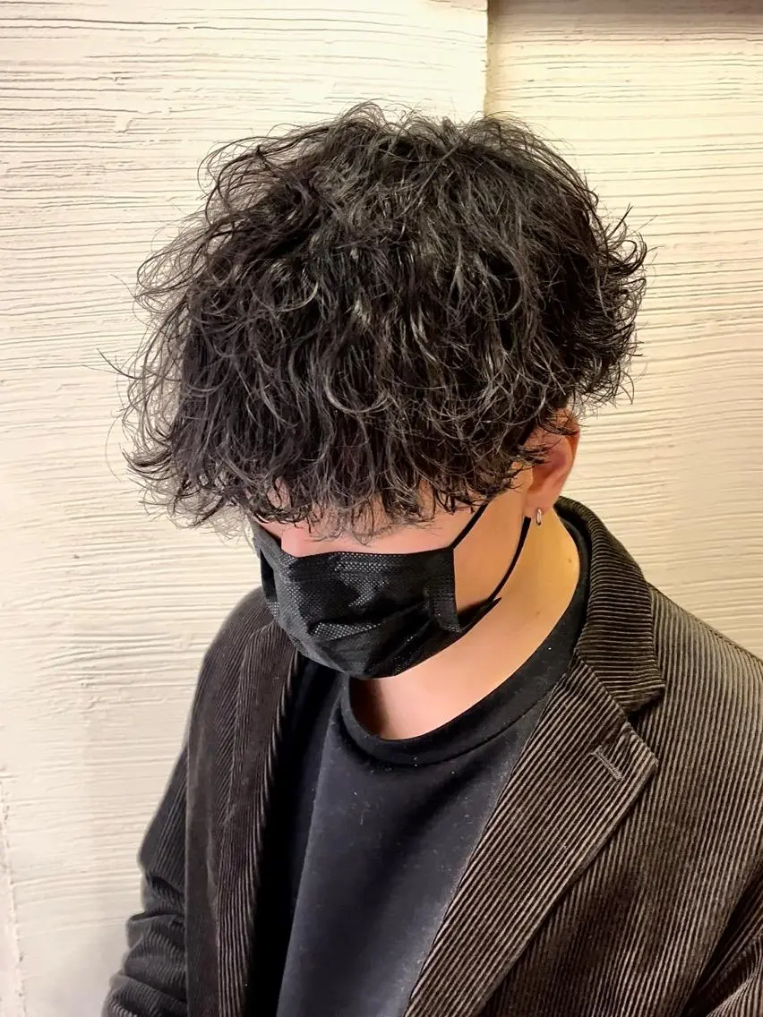 メンズ メンズパーマ 波巻きパーマ カット パーマ メンズ特化美容師/ 新井　洸太のヘアスタイル