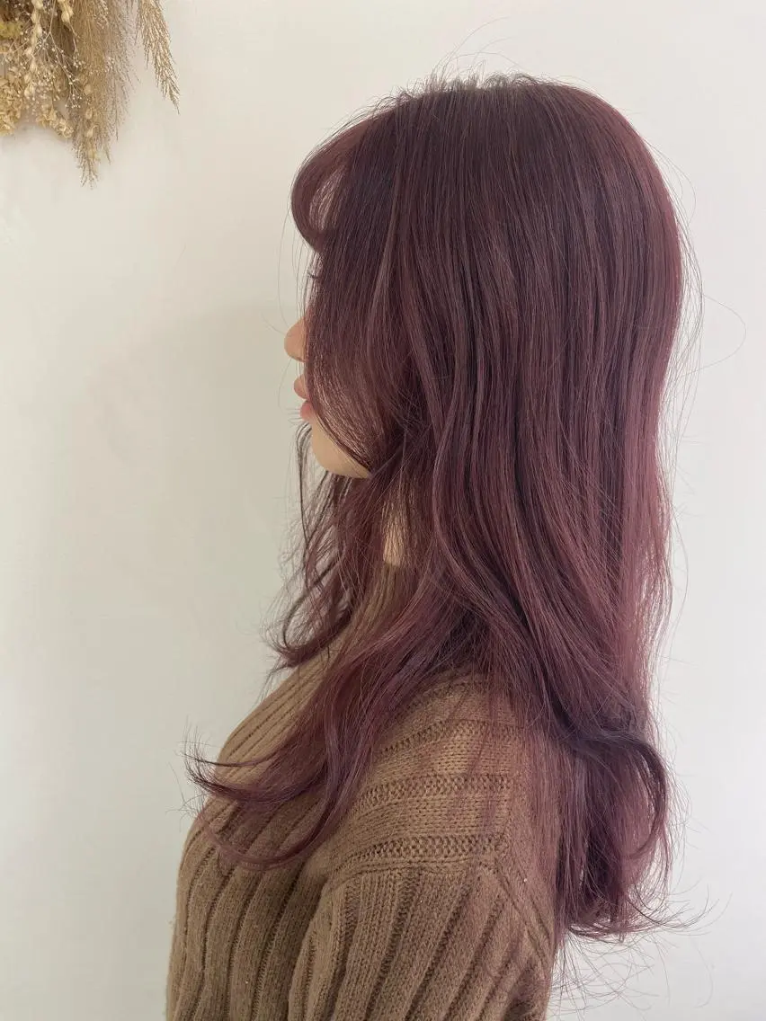ロング カラー 銀座メンズ専門🖤 叶奈々のヘアスタイル