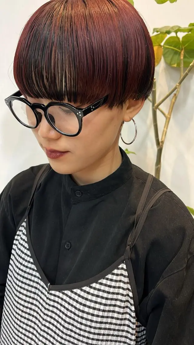 ショート カラー ヘアアレンジ ボブハイトーン🦖 デザインMAMIのヘアスタイル