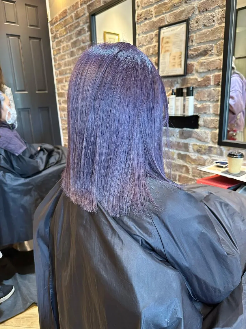 ミディアム ヘアカラー 大内田 凌馬のヘアスタイル