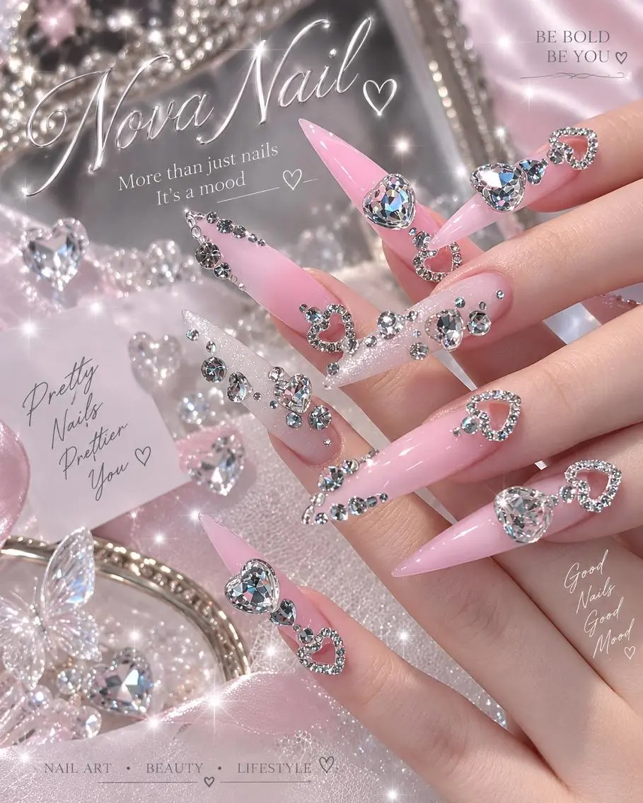 ネイル アートネイル ジェルネイル 韓国ネイル ロングネイル 持ち込み Nova Nail _Shinsaiのネイルデザイン