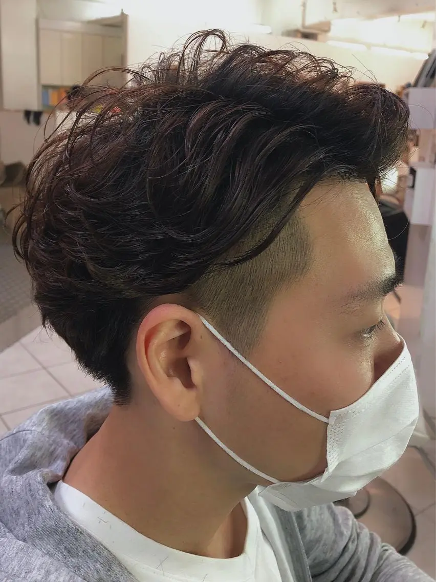 パーマ メンズ 保住 亮太のヘアスタイル