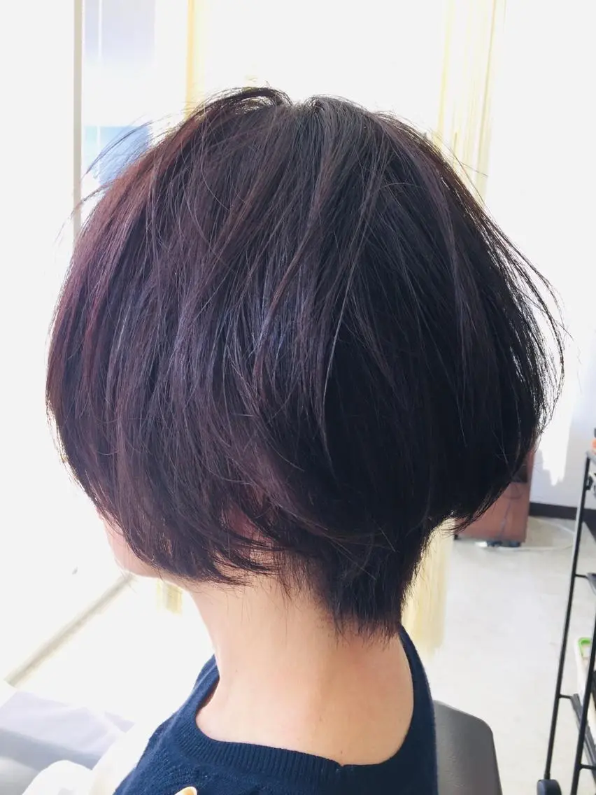 ショート カラー ヘアアレンジ 阿久津 泰幸のヘアスタイル