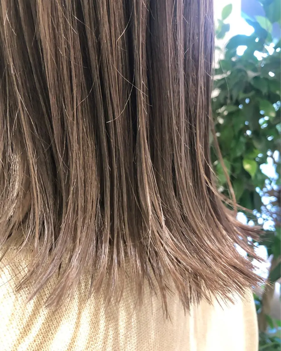 セミロング カラー カット ヘアカラー トリートメント ヘッドスパ NATSUMI AR.MARAのヘアスタイル
