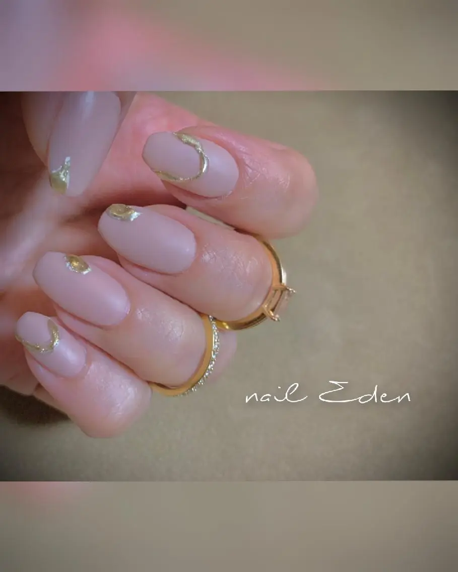 ネイル アートネイル ニュアンスネイル ピンク Eden ♾️のネイルデザイン