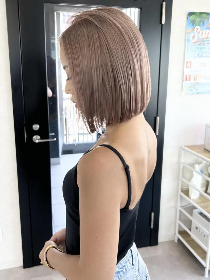 ショート カラー ショートボブ ボブ ショートヘア 中明度/透明感 🥀那波のヘアスタイル