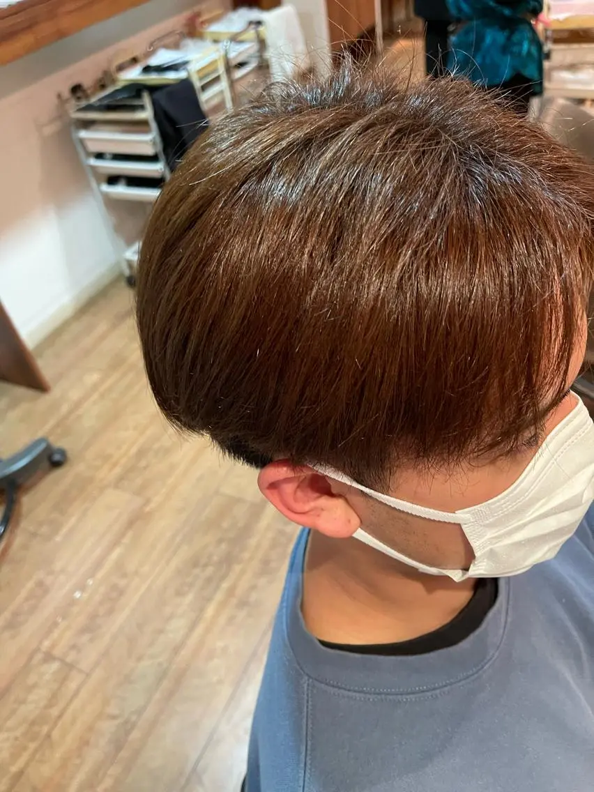 ショート カラー ヘアアレンジ メンズ 縮毛/髪質改善🌈 川井雄太のヘアスタイル