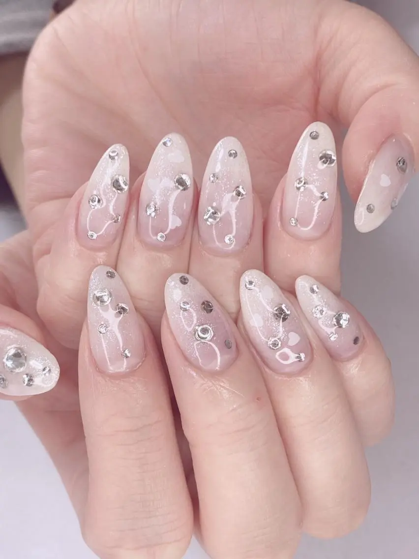 ネイル アニマル柄 アートネイル オーロラネイル 桜ネイル クリアネイル Nail Salon ertiのネイルデザイン