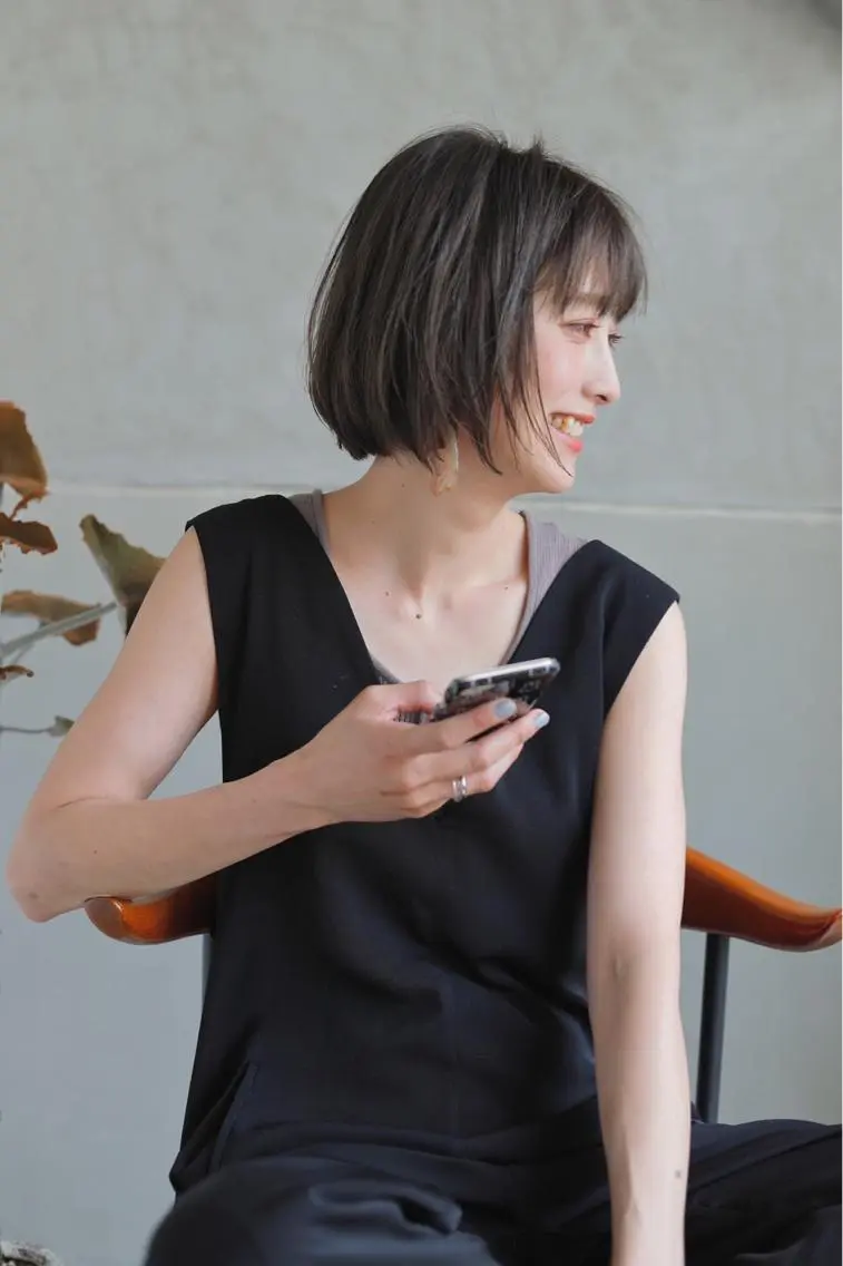 ショート カット ヘアカラー ヘッドスパ 落合 妙佳のヘアスタイル