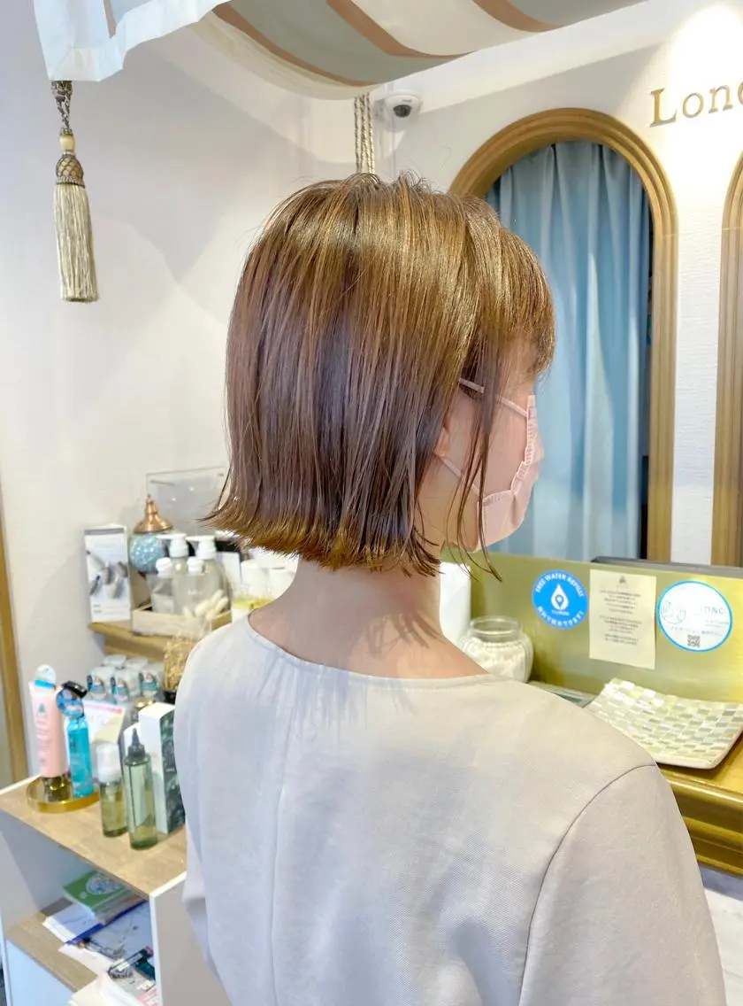 ショート カラー カット ヘアカラー トリートメント レイヤーカット /透明感カラー西田のヘアスタイル