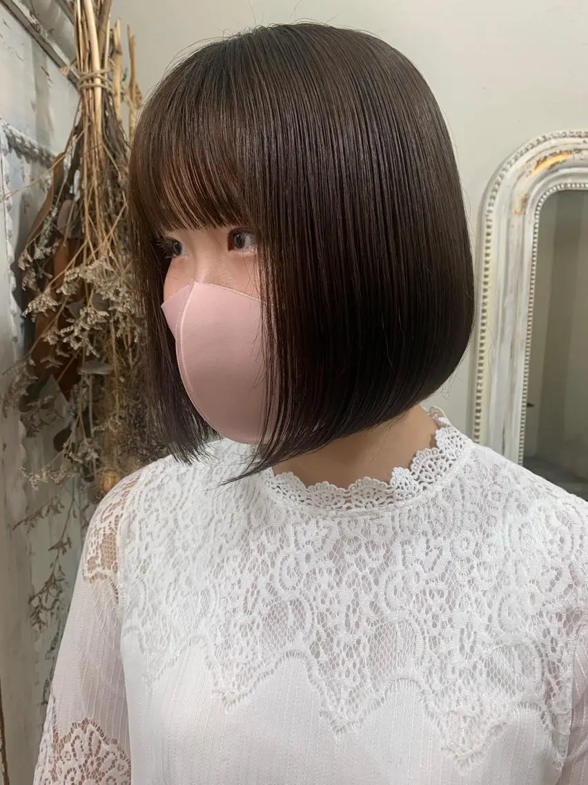 ショート ボブ ボブ/顔まわりカット 💫大澤奈緒美のヘアスタイル