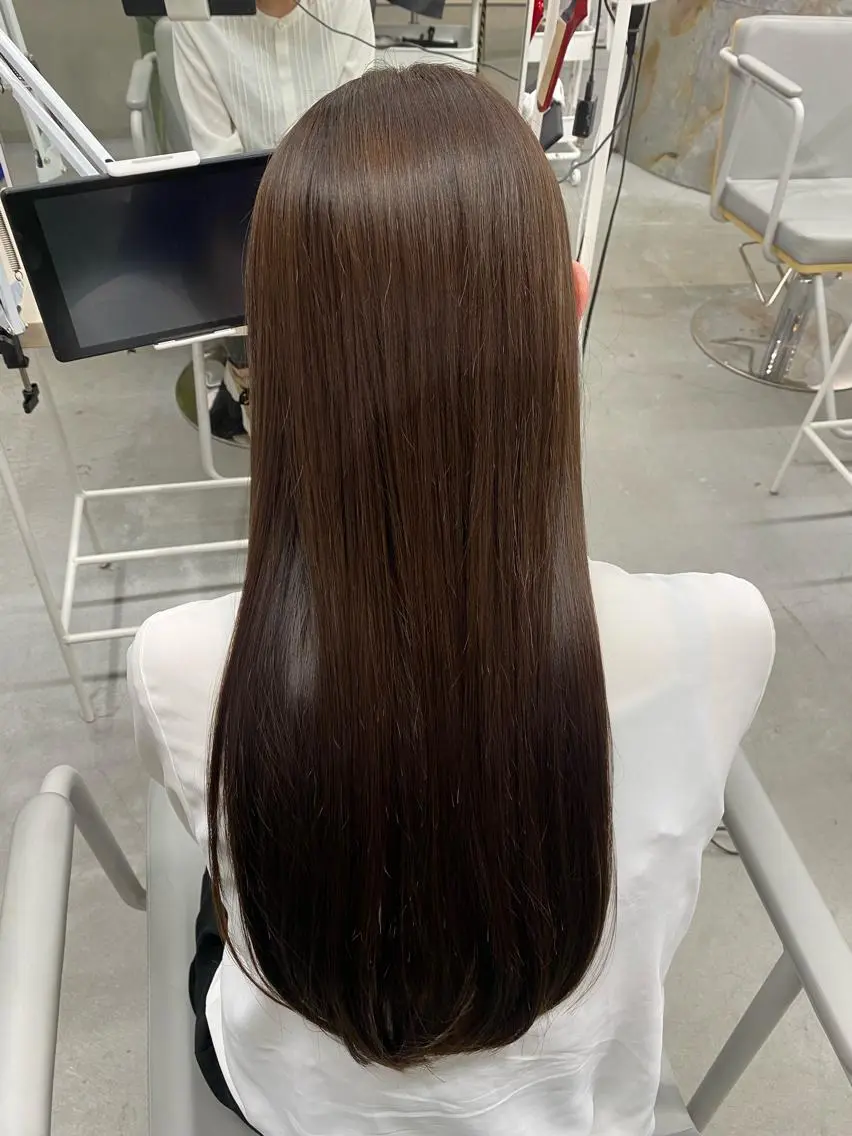 ロング カラー カット ヘアカラー トリートメント 前橋 姫奈のヘアスタイル