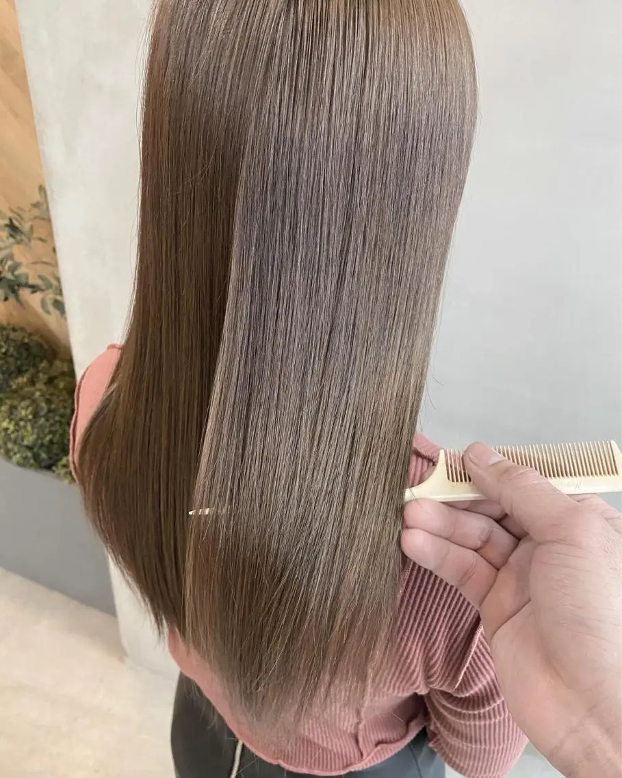 セミロング カラー ヘアアレンジ ネイル マツエク・マツパ 透明感カラー ハイライトカラー 外国人風カラー ハイライト ヨシンモリ 夜23時まで予約🉑 reverieあきらのヘアスタイル