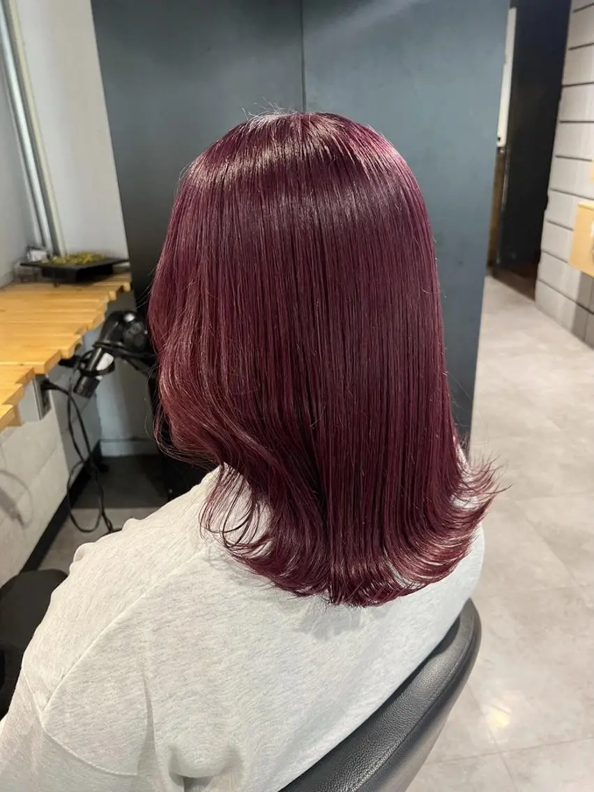 カラー ブリーチありorなし 暖色カラー🎀セナのヘアスタイル