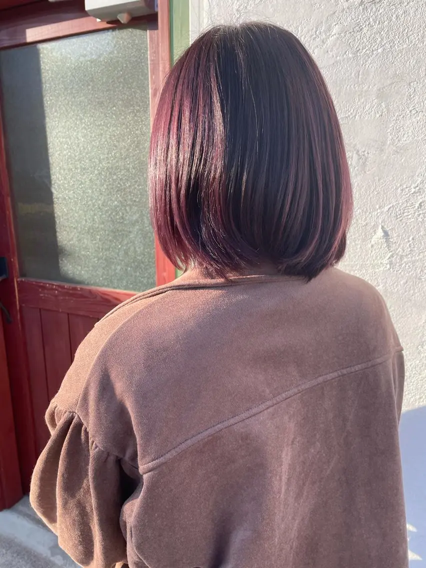 ショート カラー 透明感カラー バイオレットカラー カット ヘアカラー トリートメント 北九州美容室 🕊️わかな✂︎のヘアスタイル