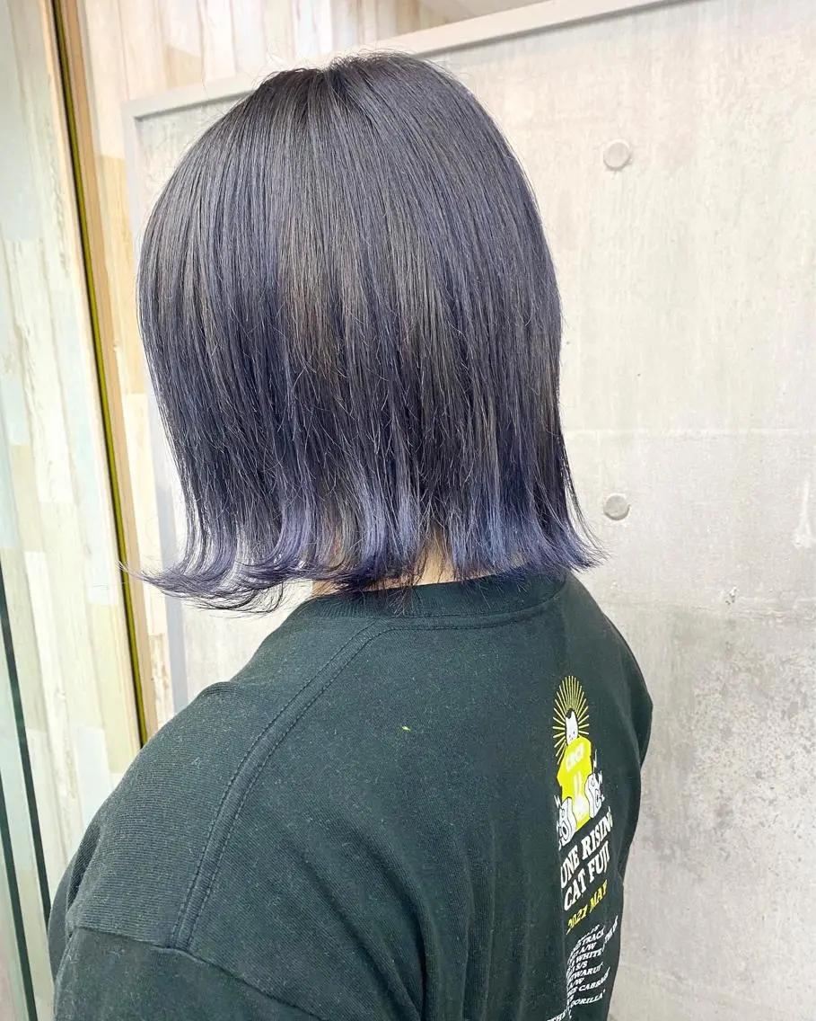 ショート カラー ヘアカラー トリートメント ☀️透明感color KURO☀️のヘアスタイル