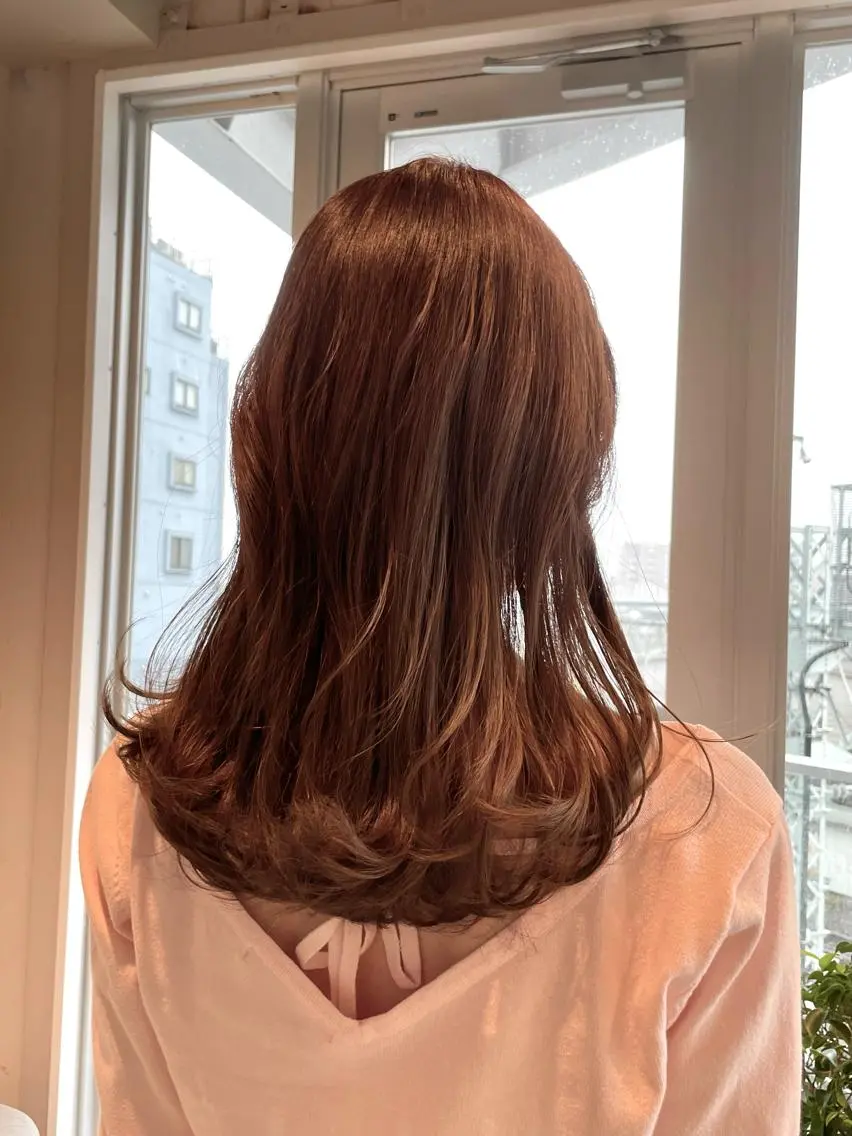 セミロング カラー カット ヘアカラー トリートメント ✨髪質改善/ハイトー ン/艶髪高山のヘアスタイル