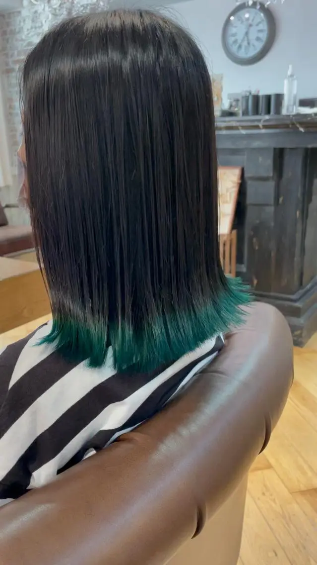 ミディアム カラー ブリーチ 廣瀬 智志のヘアスタイル