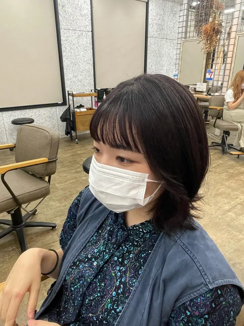 ミディアム カラー うる艶カラー asukaのヘアスタイル