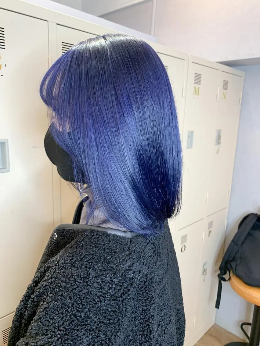 ミディアム カラー ネイビーカラー ヘアカラー 🌈 DAIKI 🌈のヘアスタイル