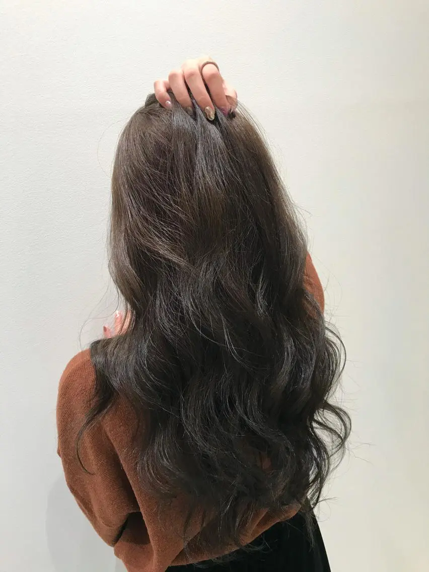 ロング パーマモデル募集🌈 森脇帆南のヘアスタイル