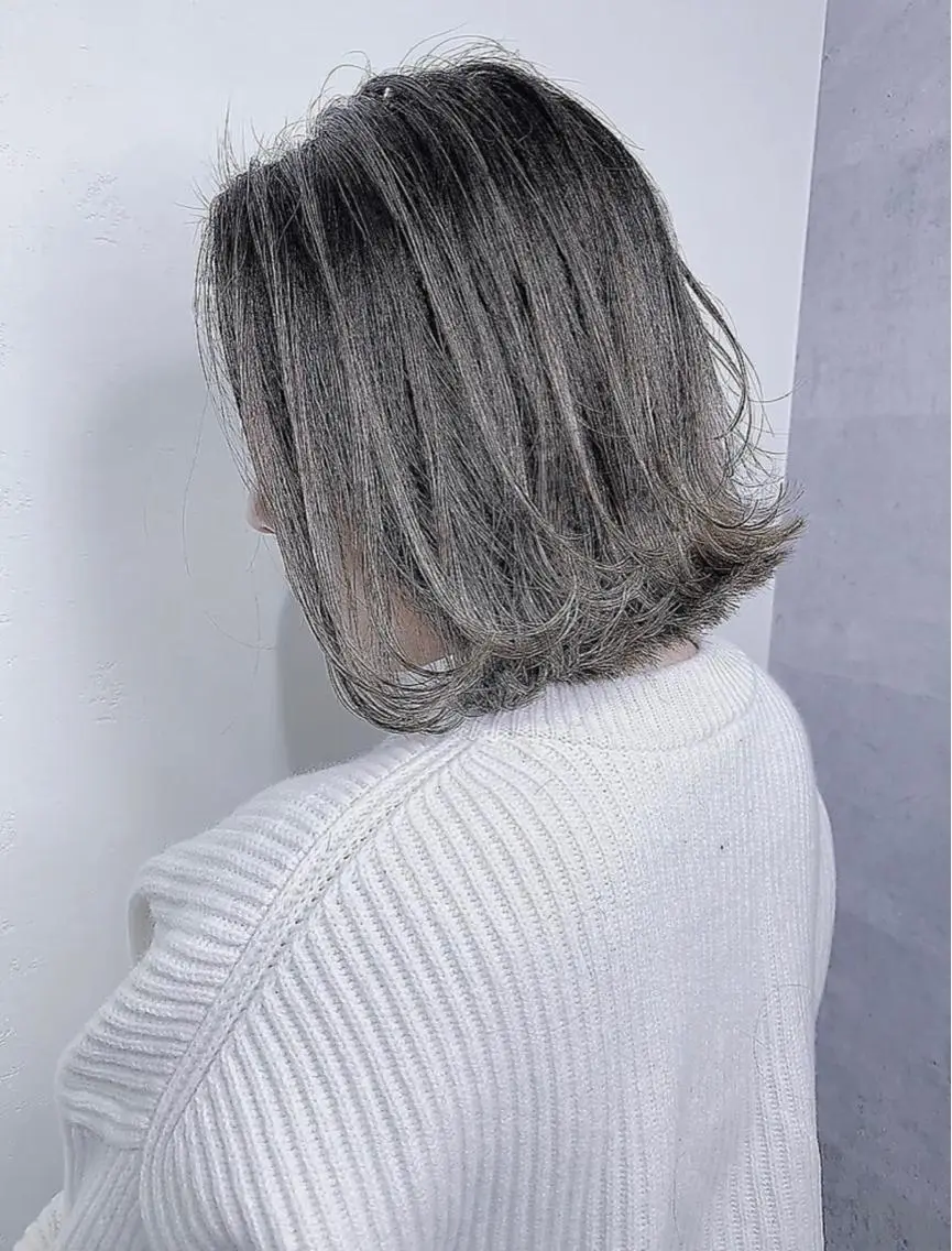 ミディアム カラー ヘアアレンジ 女性が憧れる ショート/角田愛和のヘアスタイル