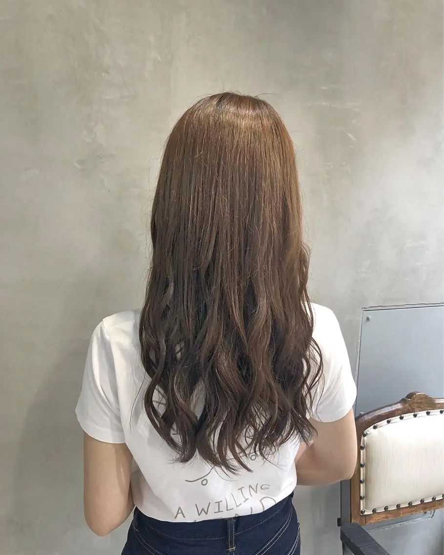 セミロング カラー ヘアアレンジ ヘアカラー トリートメント ヘアセット TOKI /透明感/原宿のヘアスタイル