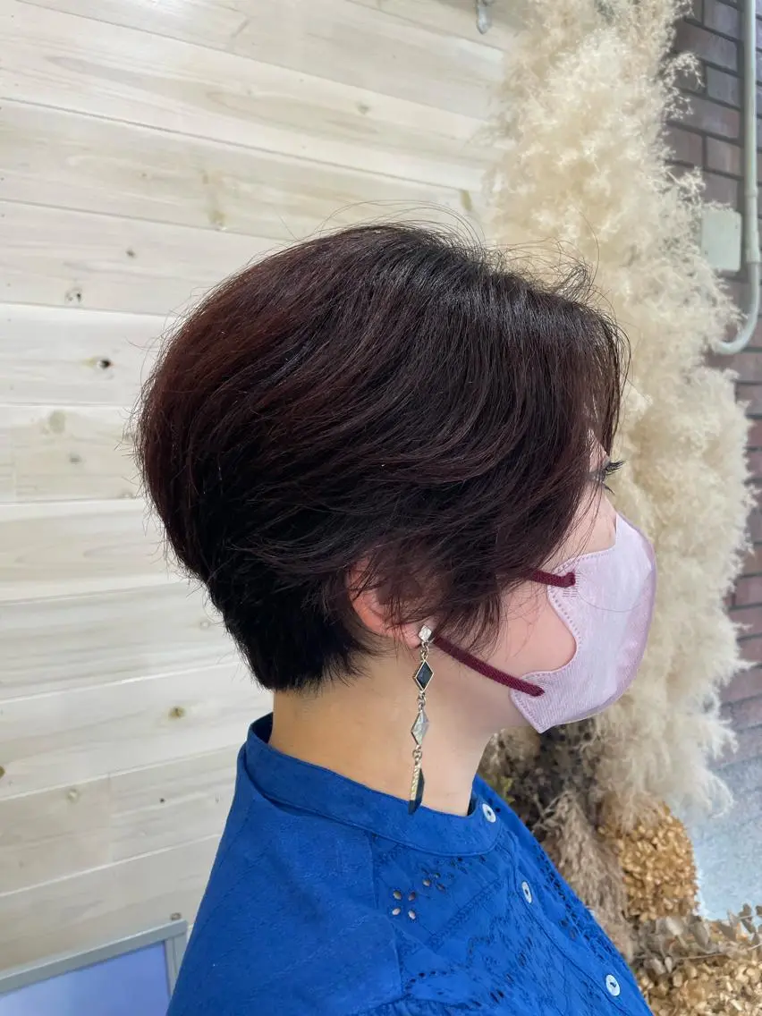 ショート カラー くせ毛 ショートヘア カット ヘアカラー ヘッドスパ 田野倉NEXT店 美髪ニストのヘアスタイル