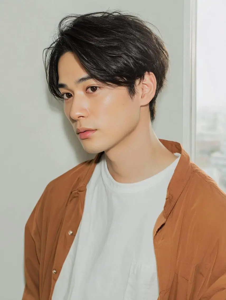 ミディアム パーマ メンズ カット パーマ メンズ特化⚡️三村 彰吾⚡️カットパーマのヘアスタイル