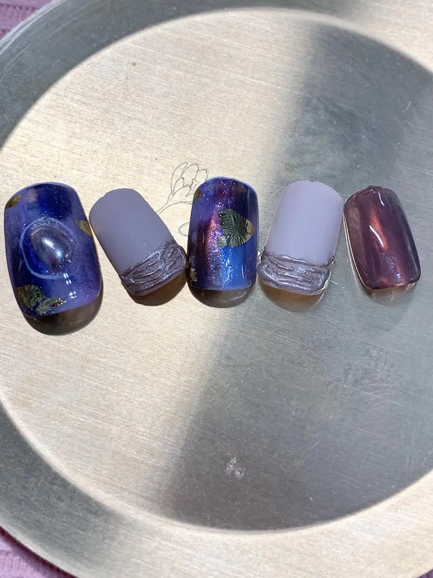 ネイル マットネイル ニュアンスネイル ワンカラーネイル aki_orenge nailのネイルデザイン