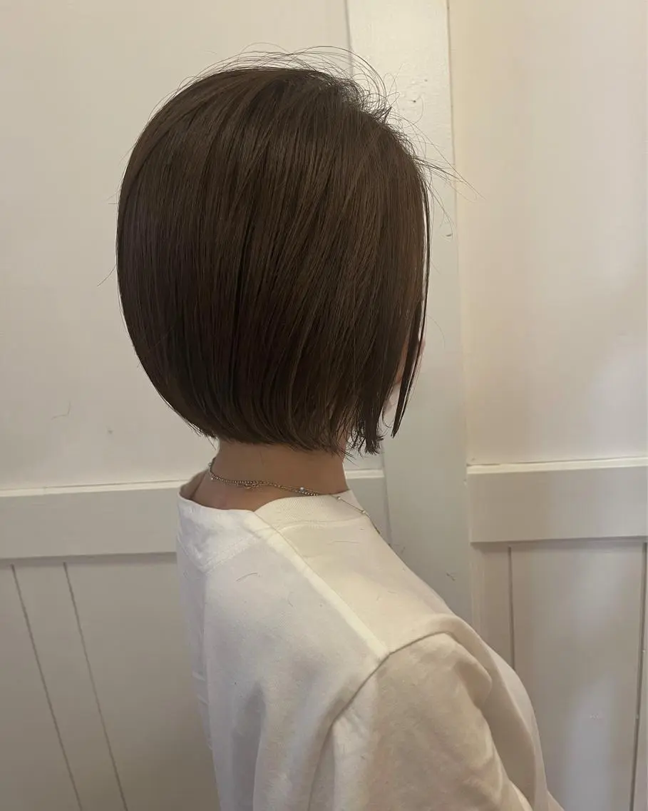 ミディアム ボブ 狩野 くるみのヘアスタイル