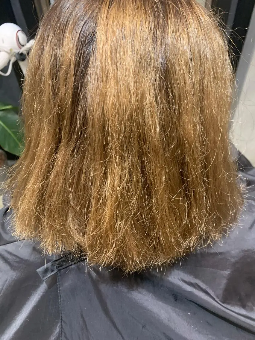 ミディアム くせ毛 ダブルカラー /まつ毛パーマ🎀のヘアスタイル