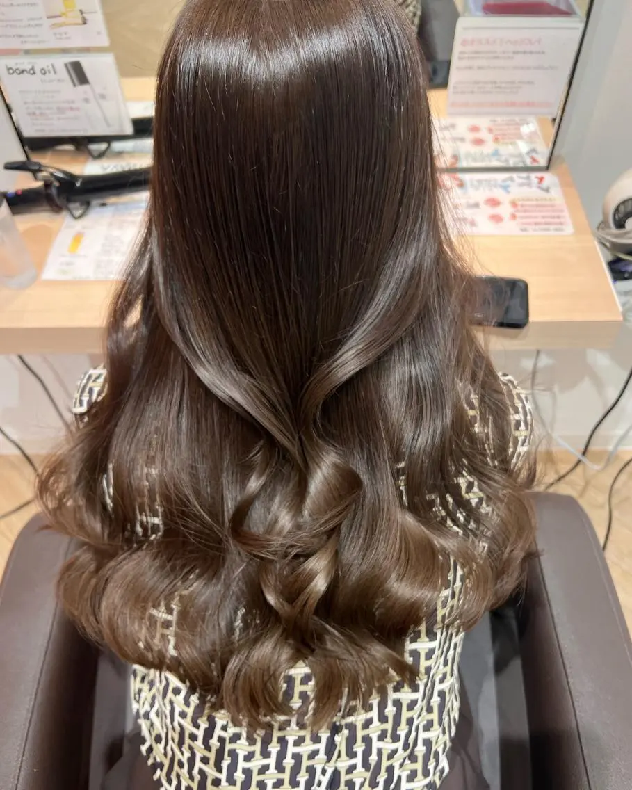 ロング 韓国風ヘア 伊藤 愛美のヘアスタイル