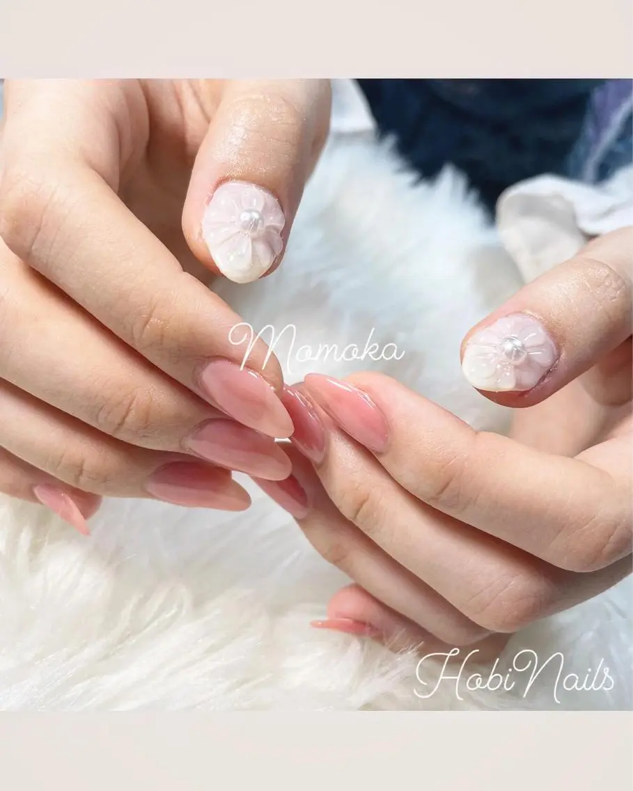 ネイル アートネイル ワンカラーネイル Momo nailsalonのネイルデザイン