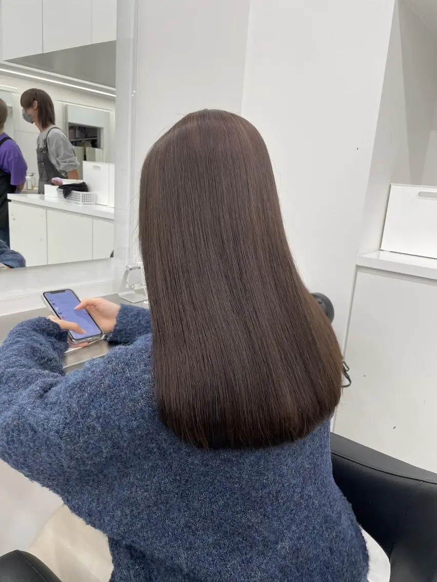 カラー カット ヘアカラー 縮毛矯正 🤍上品韓国ガーリー 🤍ひとみ🤍のヘアスタイル