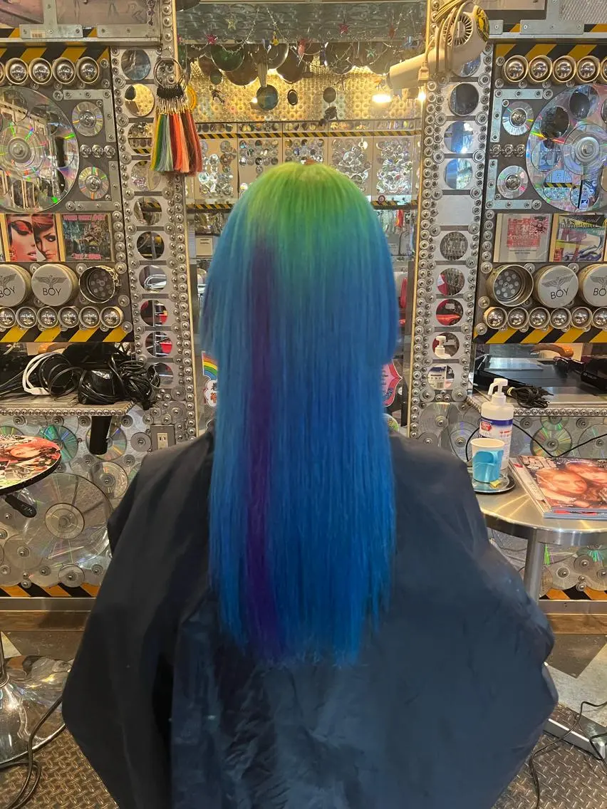 セミロング カラー デザインカラー KOYA ｺﾔのヘアスタイル